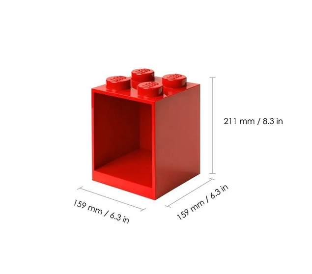 LEGO(R) zestaw półek czerwony