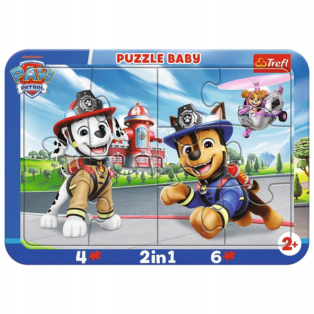 Puzzle Ramkowe Baby 80031 Psi Patrol Pieseczki 10 el. 2+
