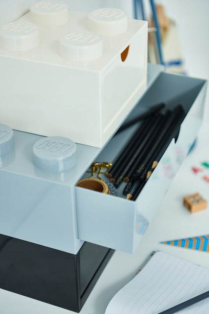 LEGO® Pojemnik Klocek z Szufladą 8 Biały
