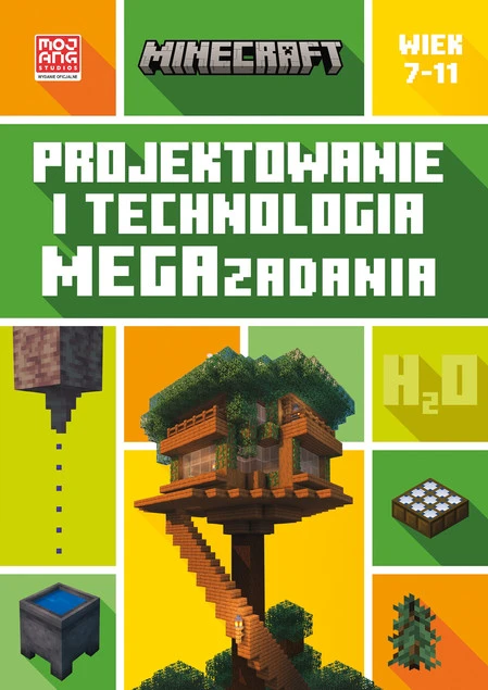 Okładka książki Minecraft. Projektowanie i Technologia. Megazadania.