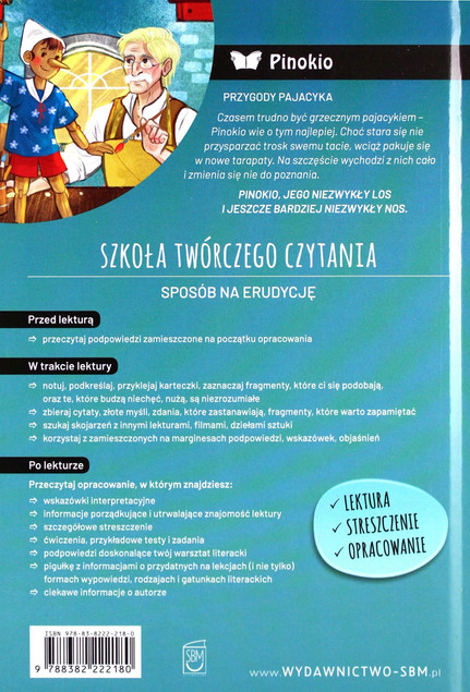 Pinokio Carlo Collodi – Lektura z Opracowaniem (Twarda Oprawa)