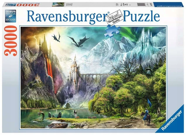 Puzzle Ravensburger 3000 elementów Panowanie smoków