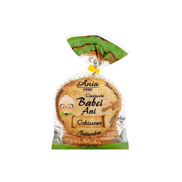 Ciasteczka kruche Ania Babci Ani orkiszowe naturalne 100 g