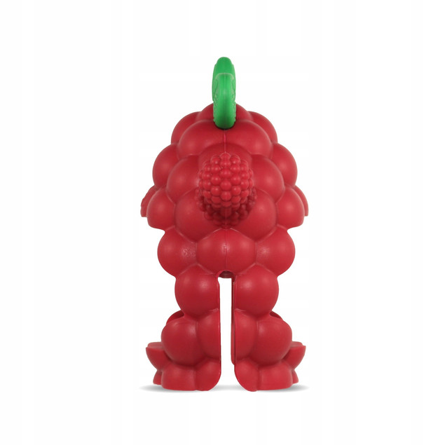 Razbaby Gryzak Silikonowy Razberry Grip Malinka 3M+ Czerwony