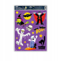 NAKLEJKA OKIENNA HALLOWEEN BROKAT 30x42cm MIX 1szt