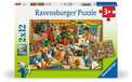 Puzzle dla dzieci 2D: Warsztat świąteczny 2x12el Ravensburger