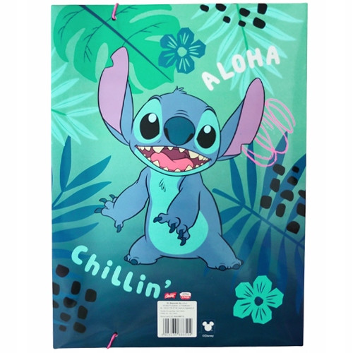 Teczka z Gumką A4 STITCH Kartonowa Szkolna Na Rysunki Bambino