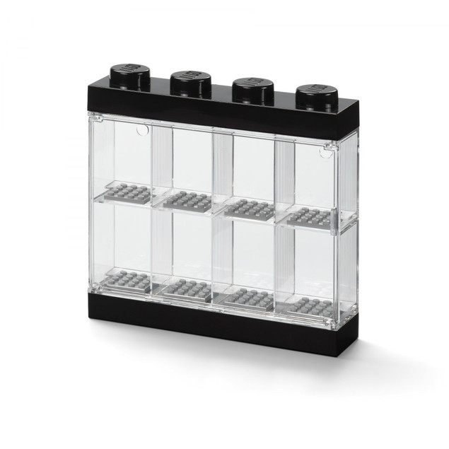 Gablotka na 8 minifigurek LEGO Czarna