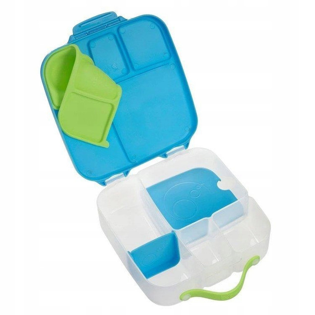 Lunchbox, śniadaniówka do szkoły, pracy, przegródki, wkład chłodzący, 2l, Ocean Breeze, b.box