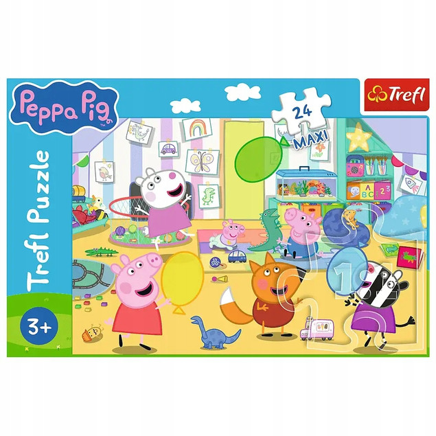Trefl Puzzle 24 el. Maxi Świnka Peppa dla dzieci 3+