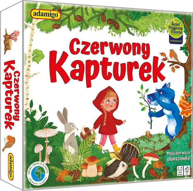 Gra Planszowa Czerwony Kapturek Adamigo Rodzinna Kooperacyjna