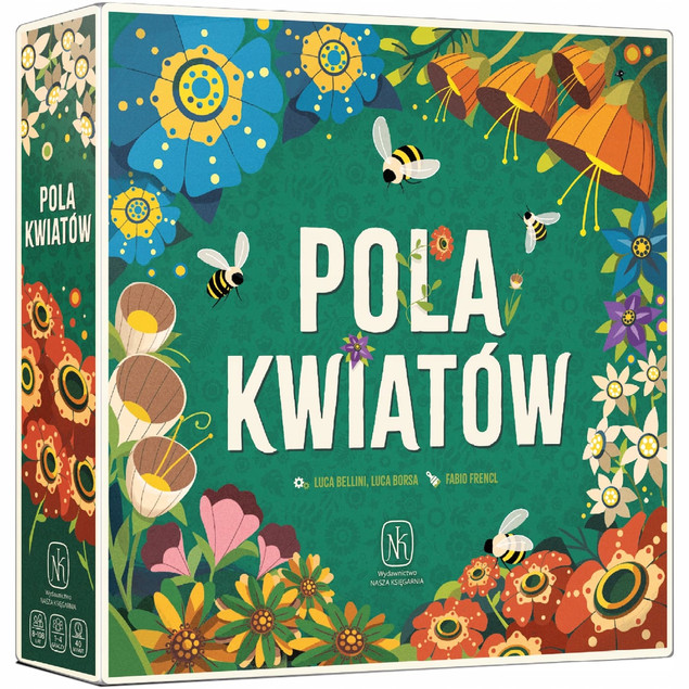 POLA KWIATÓW Gra Planszowa Towarzyska 8+ Nasza Księgarnia