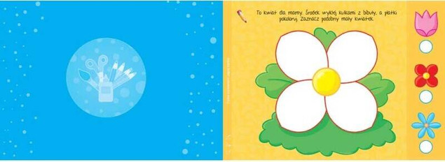 2-latek rysuje, wycina, nakleja