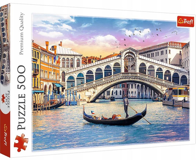 Puzzle 500 Układanka Most Rialto WENECJA Krajobraz Kanały Obraz 10+ Trefl