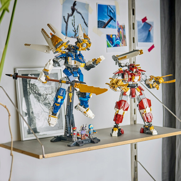 LEGO NINJAGO 71870 Tytanowe Roboty Mechy Kai Nya – Zestaw Klocków