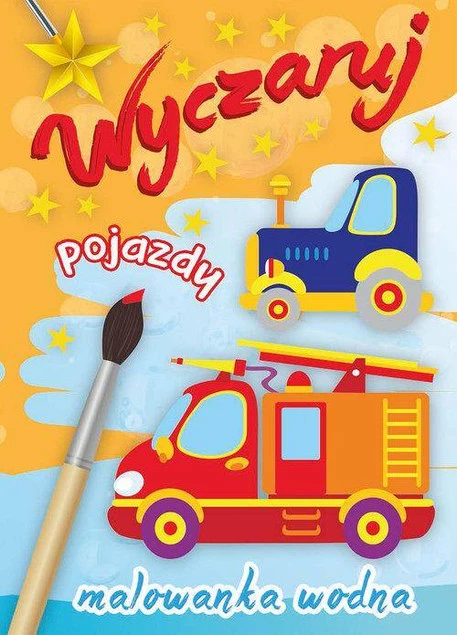 MALOWANKI KOLOROWANKI Z NAKLEJKAMI WYCZARUJ POJAZDY