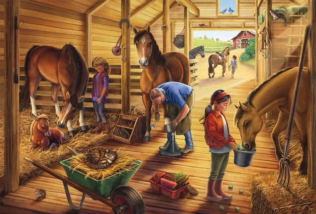 Puzzle Schmidt Spiele Zestaw 3w1 Konie 3 x 48 elementów dla dzieci