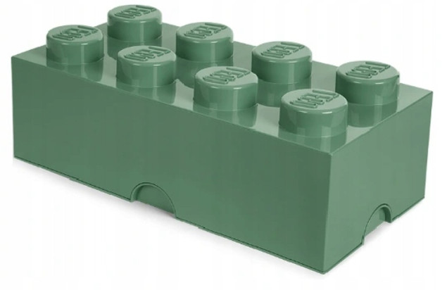 Pojemnik LEGO Storage Brick 8 Klocków Ciemny Zielony Organizer