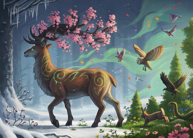 Puzzle Ravensburger 1000 elementów Wiosenny Jeleń