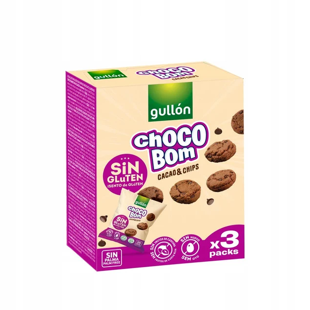 Gullón GLUTEN FREE Choco Bom - skład i wartości odżywcze