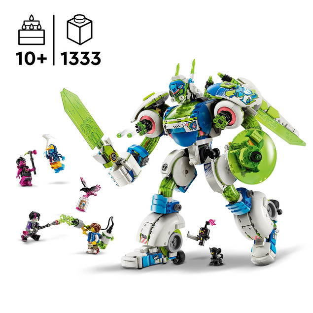 LEGO DREAMZzz 71485 Mech-rycerz Mateo i Z-Blob – Robot 3w1, Kreatywny Zestaw dla Dzieci