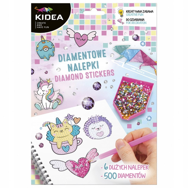 Kidea Naklejki Diamentowe Wyklejanie Po Numerach Haft Diamentowy MAGICZNE
