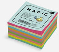 Karteczki samoprzylepne Magic Cube 75x75mm 9 kolorów 225 kartek