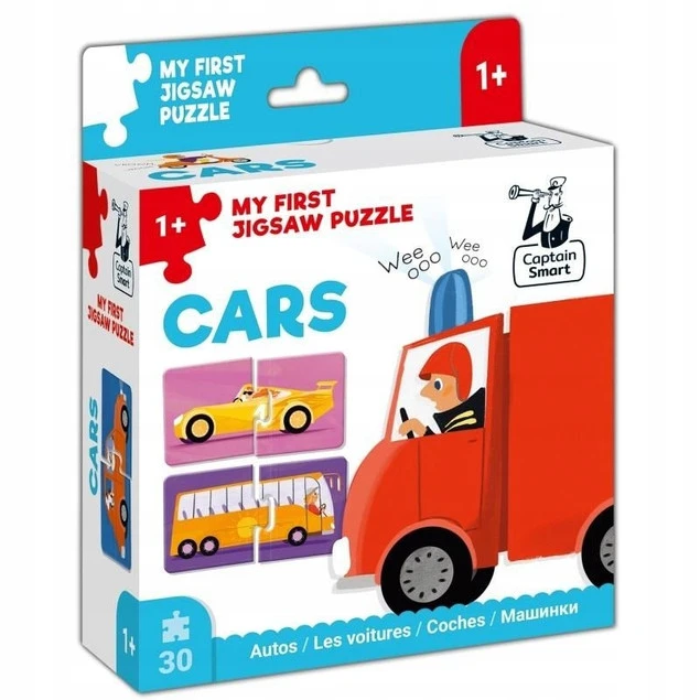 Gra planszowa Kapitan Nauka Auta. Moje Pierwsze Puzzle 12m+