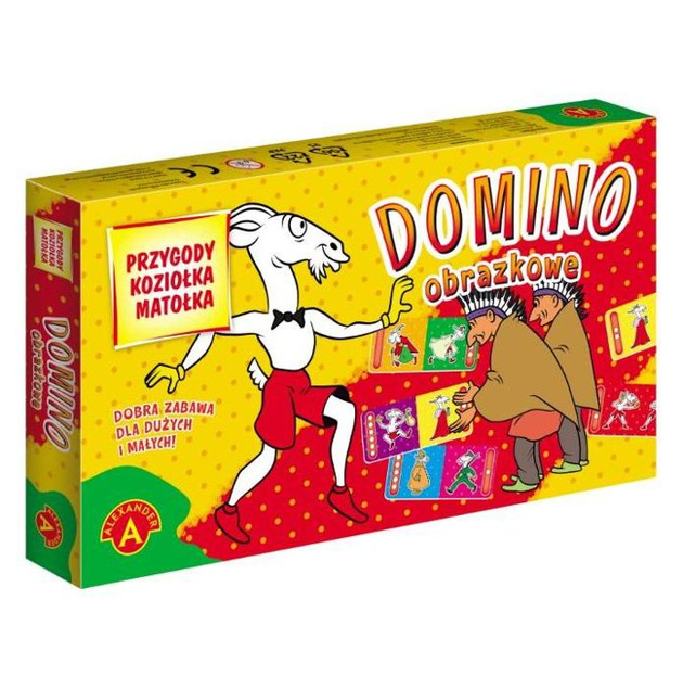 ALEXANDER, ZABAWKA EDUKACYJNA, DOMINO - PRZYGODY KOZIOŁKA MATOŁKA