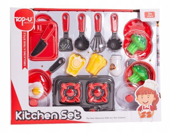 Zestaw Kuchenny dla Dzieci Askato ZB-123881 19 elementów 3+