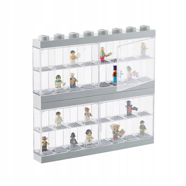 Gablotka LEGO Classic 40660006 na 16 Minifigurek Szara