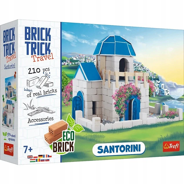 Klocki Trefl Brick Trick Travel Santorini Buduj z cegły