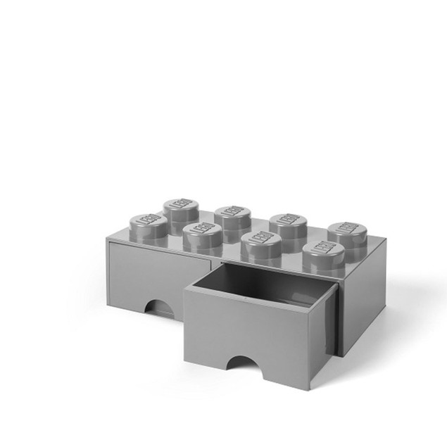 LEGO Pojemnik na Klocki z Szufladami 4x2 Szary 40061740