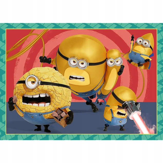 Puzzle 4w1 Minionki Zwariowane – Trefl