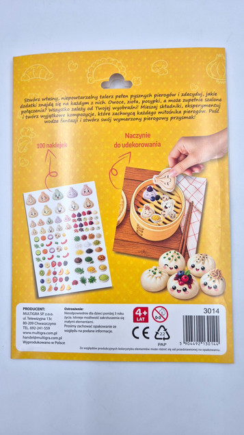 Zestaw kreatywny z naklejkami – Podano do stołu - Multigra - Oklej to!