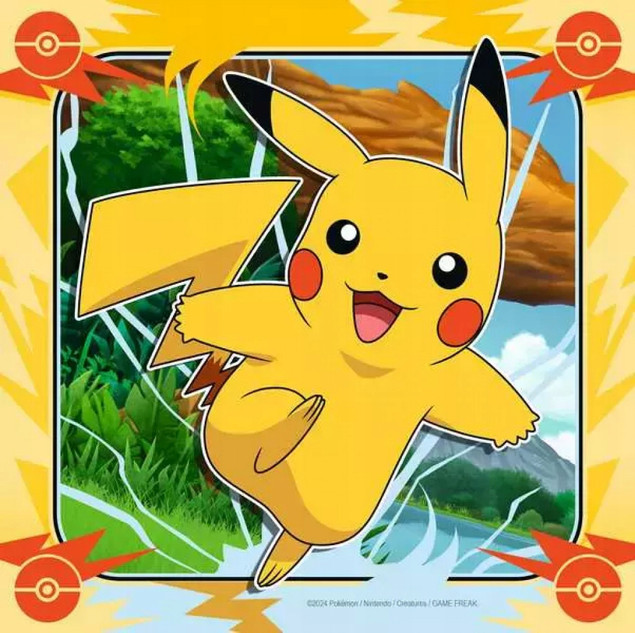 Puzzle Ravensburger 3 elementów Puzzle 3x49 elementów. Pokemon