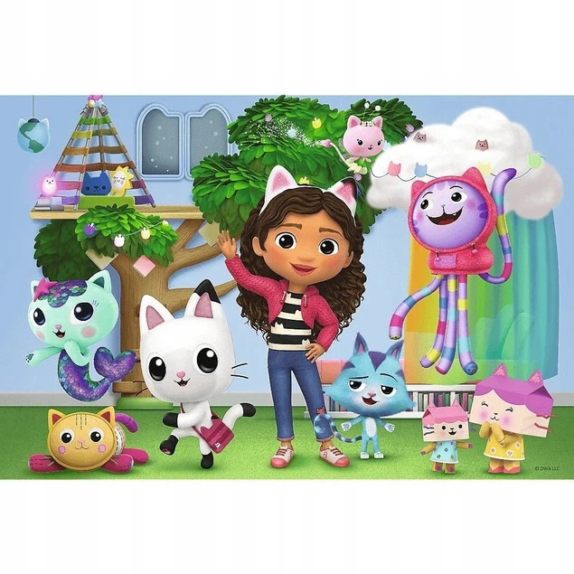 Puzzle 100 koci domek Gabi Trefl_2