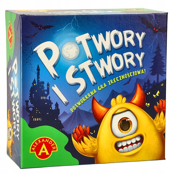 Potwory i Stwory Gra Karciana Zręcznościowa Refleks 5+ Alexander 2435
