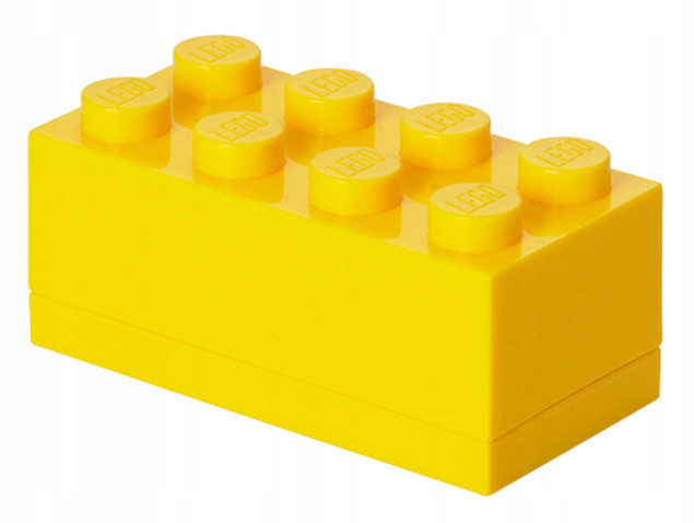 Pojemnik LEGO Mini Box 8 Żółty 40121732 na Przekąski