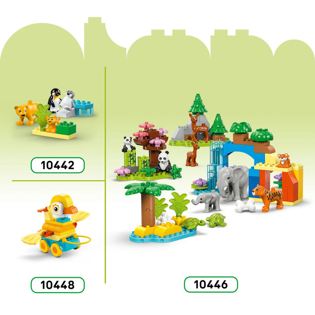 LEGO DUPLO 10451 3w1 Dinozaury na Kółkach Kreatywne Klocki dla Dzieci 3+