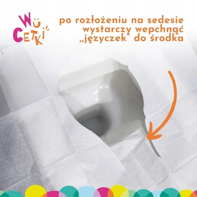 Nakładki na sedes jednorazowe 10 szt. - WuCetki