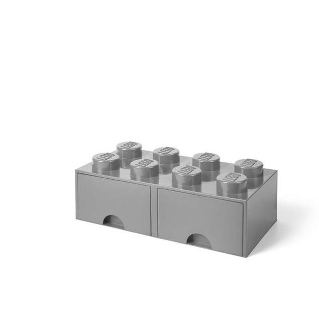 LEGO Pojemnik na Klocki z Szufladami 4x2 Szary 40061740