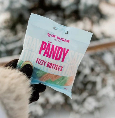 Żelki Pandy Candy Fizzy Bottles błonnikowe bez cukru 50 g