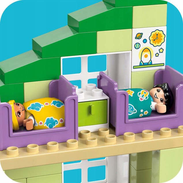 LEGO 10470 DUPLO Nowoczesny dom rodzinny 3 w 1 z figurkami