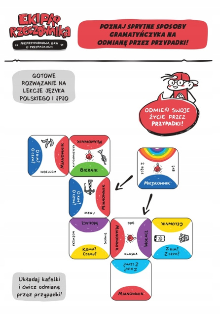 Gra Edukacyjna Ekipa Rzeczownika Nieprzypadkowa Gra O Przypadkach 10+