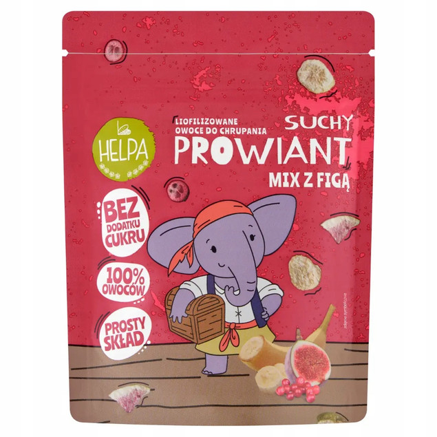 Suchy Prowiant Mix z FIGĄ Liofilizowane Owoce 20g Helpa