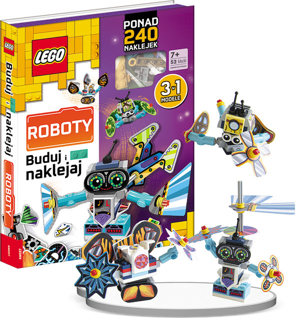 Lego books Buduj i naklejaj Roboty Praca zbiorowa