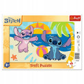 Trefl Puzzle ramkowe 15 el. Lilo & Stitch, W cieniu palm