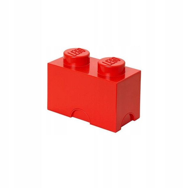 Pojemnik LEGO Storage Brick 2 Czerwony na Klocki i Zabawki