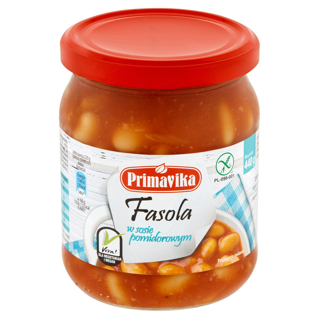 Fasola w sosie pomidorowym Primavika 440 g